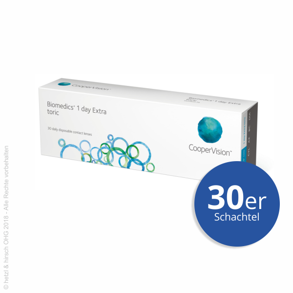 CooperVision Biomedics 1 day Extra toric 30er Tageslinsen