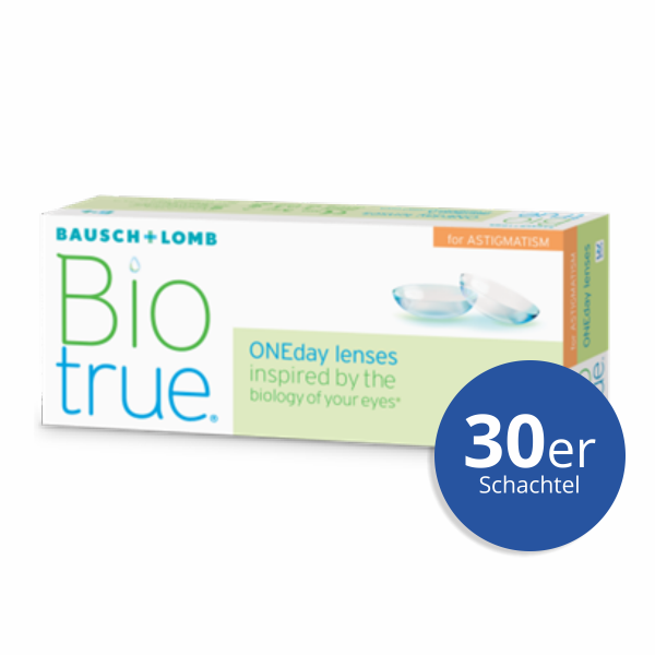 Bausch+Lomb Biotrue ONEday for Astigmatism 30 Stück Tageslinsen