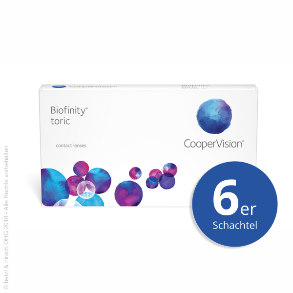 CooperVision Biofinity Toric 6er Monatslinsen