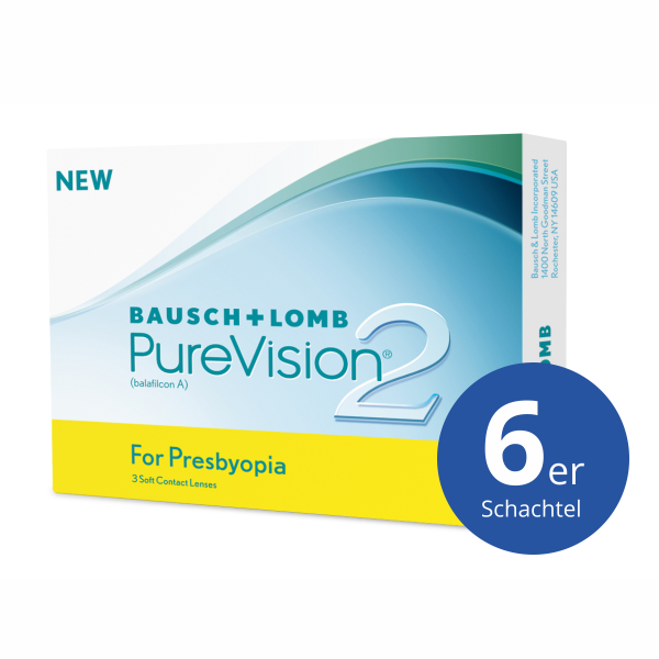 Bausch+Lomb PureVision2 for Presbyopia 6 Stück Monatslinsen