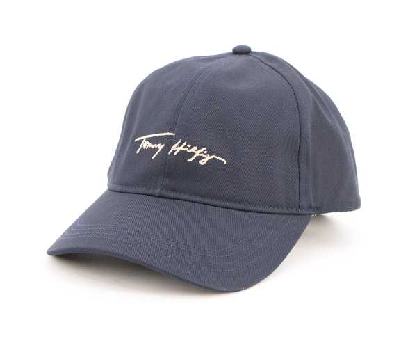 Tommy Hilfiger Iconic Signature Cap Navy - AW0AW11679